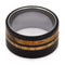 Bird's Eye Maple, Oak Wood, Blackwood 12mm Comfort-Fit Titanium Wedding Band