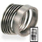 Minimalist Style Stack 1mm Comfort Fit Matte Titanium Ring