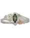 Mystic Fire Topaz Marquise Bypass Ring, Sterling Silver, 12k Green and Rose Gold Black Hills Gold Motif