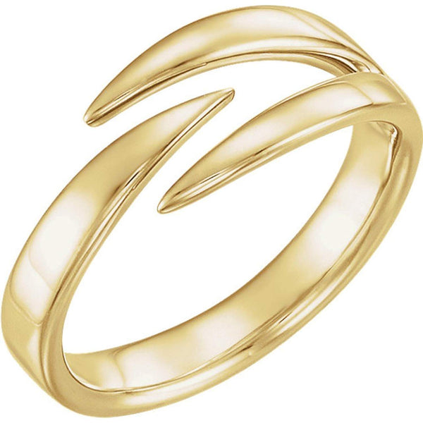 Negative Space Ring, 14k Yellow Gold,