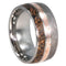 Dinosaur Bone, Gibeon Meteorite, Mokume Gane 10mm Comfort Fit Titanium Band