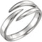 Platinum Negative Space Ring