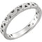 Platinum Stackable Geometric Ring