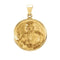 14k Yellow Gold Round Hollow Pope John Paul II Medal (20.75 MM)