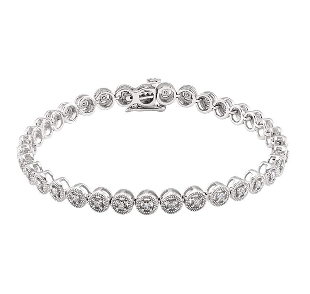 Ave 369 14k Gold Diamond Tennis Bracelet, 7" (1 Cttw. GH Color, I1)