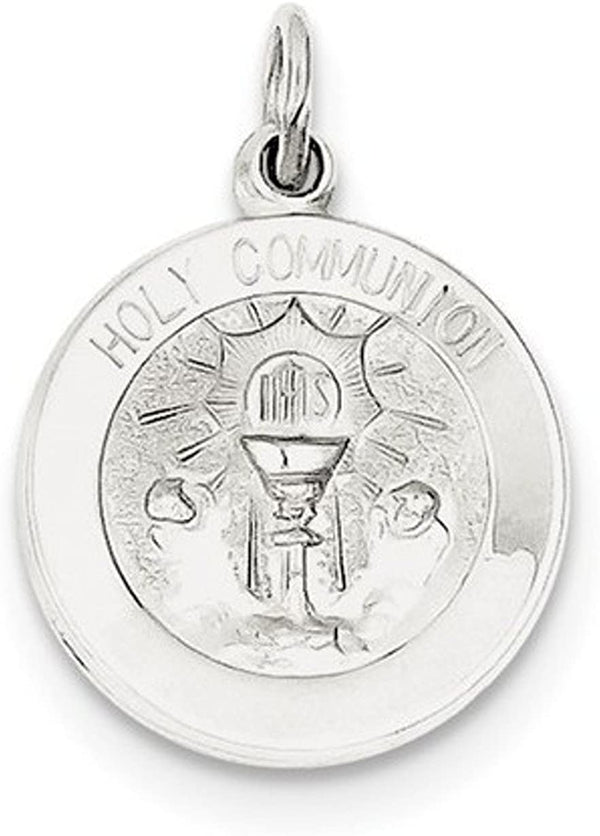 Sterling Silver Holy Communion Medal (20X15MM)