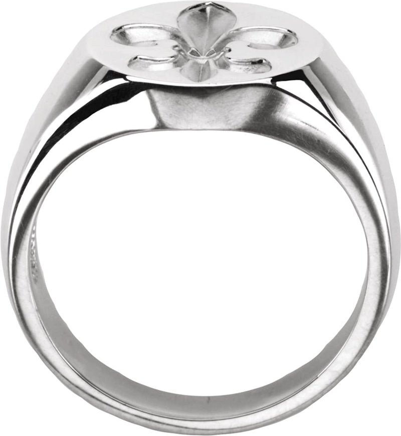 Sterling Silver Fleur de Lis Signet Ring