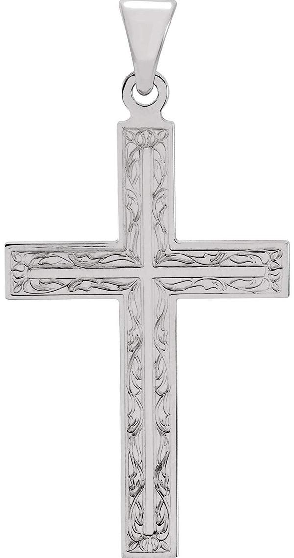 Design Cross 14k White Gold Pendant