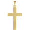 Childrens 14k Yellow Gold Miligrain Cross Pendant