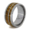 Olive Wood 10mm Comfort-Fit Titanium Wedding Band, Size 10