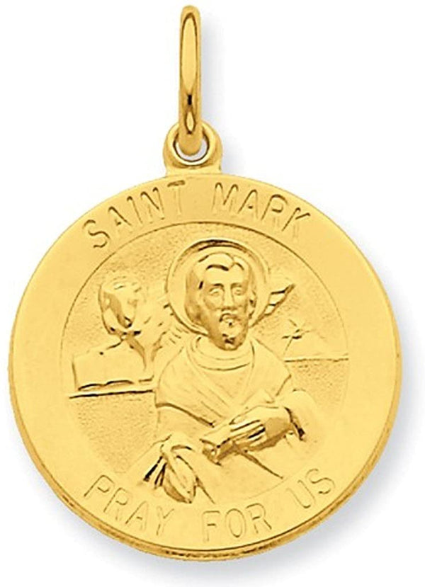 24k Gold-Plated Sterling Silver Saint Mark Medal