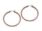 Chocolate IP Hoop Stainless Steel Earrings (40mm)