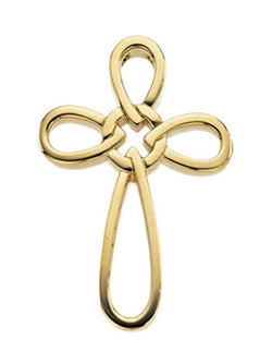 Everlasting Cross 14k Yellow Gold Pendant (34.25X24.00 MM)