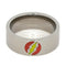 Glow in the Dark 'The Flash Symbol' 8mm Comfort-Fit Titanium Wedding Band