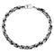 Men's Two-Tone Antiquing Link Bracelet, Stainless Steel, 8.5"