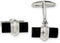 Sterling Silver Onyx Cuff Links