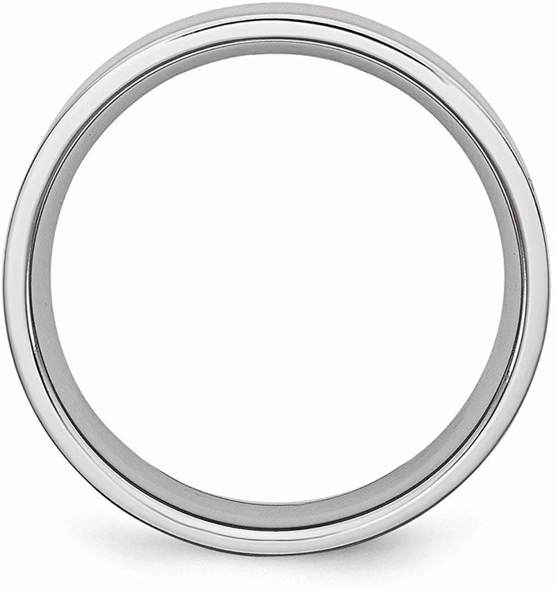 Men's Chromium Cobalt 6mm Comfort-Fit Flat Profile Ring Size 8.5