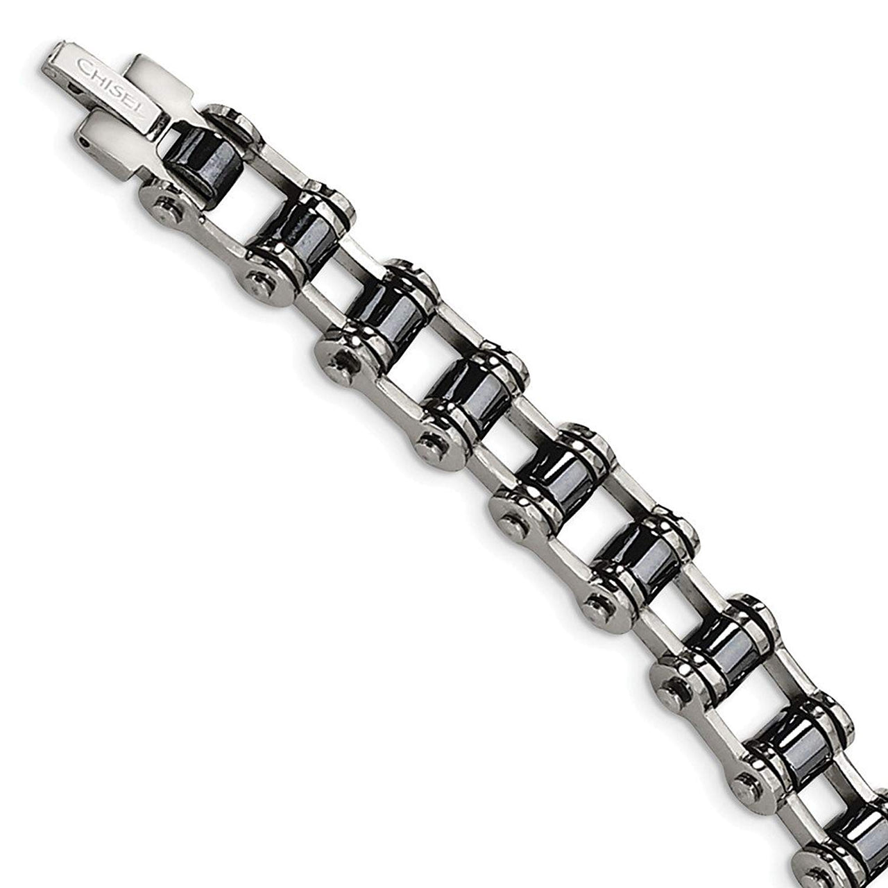 Men's Stainless Steel 10mm Magnetic Links Bracelet, 8.5"