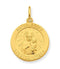 Sterling Silver and 24k Gold -plated Matka Boska Medal