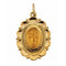 14k Yellow Gold Miraculous Medal (22x16 MM)