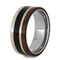 Ironwood, Walnut Wood 8mm Comfort-Fit Titanium Wedding Band, Size 8