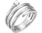 Diamond Spiral Wrap Ring, Sterling Silver (.1 Ctw, GH Color, I1 Clarity) Size 6