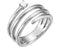 Platinum Diamond Spiral Wrap Ring (.1 Ctw, GH Color, SI2-SI3 Clarity) Size 7