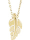 Journey Leaf Necklace,14k Yellow Gold, 18"