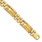 Men's Polished and Satin 14k Yellow Gold 13.25mm Link Bracelet, 8.5"