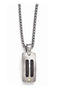 Edward Mirell Titanium Cable and 18k Gold Rivets Pendant Necklace, 20"