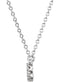 Diamond Infinity Platinum Pendant Necklace, 16.5" (1/8 Cttw)