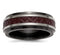 Edward Mirell Black Titanium Stepped Red Carbon Fiber 8mm Comfort-Fit Band