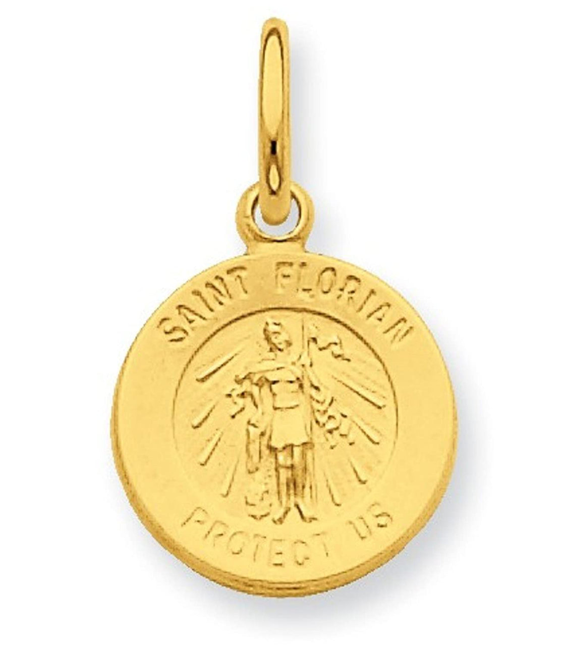 24k Gold-Plated Sterling Silver St. Florian Medal