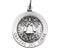 Sterling Silver Round Caridad del Cobre Medal Necklace, 18" (18.25 MM)