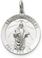 Sterling Silver St. Jude Thaddeus Medal (35X25MM)