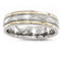 Gold Inlay Collection Titanium, 14k Yellow Gold 6mm Dome Band