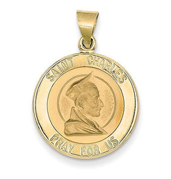 14k Yellow Gold St. Charles Medal Pendant (21X18MM)