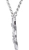 Diamond Butterfly Sterling Silver Pendant Necklace, 18" (.08 Cttw)