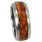 The Men's Jewelry Store (Unisex Jewelry) Gold Box Elder Burl Inlay 10mm Comfort-Fit Titanium Wedding Band