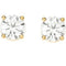 Ave 369 14k Yellow Gold Diamond Stud Earrings (GH Color, I1 Clarity)