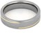 14k Yellow Gold Winding Stripe 5mm Comfort-Fit Titanium Wedding Band, Size 5