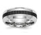 Edward Mirell Cobalt with Black Titanium Inlay 8mm Comfort-Fit Band, Size 8