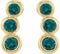 Alexandrite Three-Stone Ear Climbers, 14k Yellow Gold