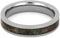 Woodland Camo 5mm Comfort-Fit Polished Titanium Wedding Band, Size 13.5