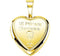 Girl's 'Mi Primera Communion' Heart 14k Yellow Gold Plated Sterling Silver Locket Pendant(12.50X12.00 MM)