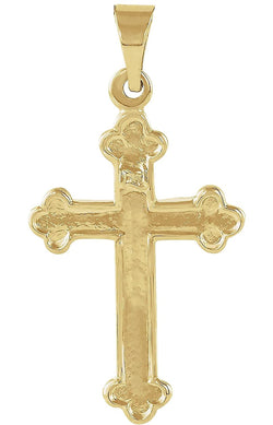 Botonee Cross 14k Yellow Gold Pendant (18.50X12.50 MM)