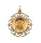 Rhodium Plated 14k Yellow Gold St. Joseph Medal (18.5 MM)