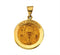 14k Yellow Gold Hollow Holy Communion Medal (18.5 MM)