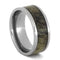 Deer Antler Inlay 8mm Comfort-Fit Titanium Band