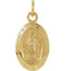 14k Yellow Gold Oval Miraculous Medal (14.75x11 MM)